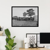 Blacksmith Shoeing Horses op Antietam 1862 Poster (Thuiskantoor)