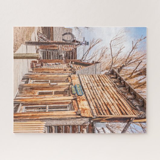 Blacksmith Shop in een False fronted Building Legpuzzel (Horizontaal)