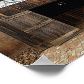 Blacksmith Shop uit de 19de eeuw in Buffalo Gap, T Poster (Hoek)