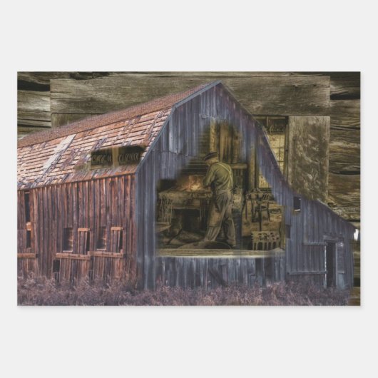  Blacksmith Shop Welder Inpakpapier Vel (Voorkant)