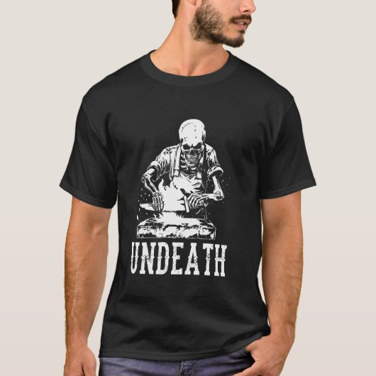 Blacksmith Skeleton - IJzerwerker Blacksmith Un T-shirt (Voorkant)