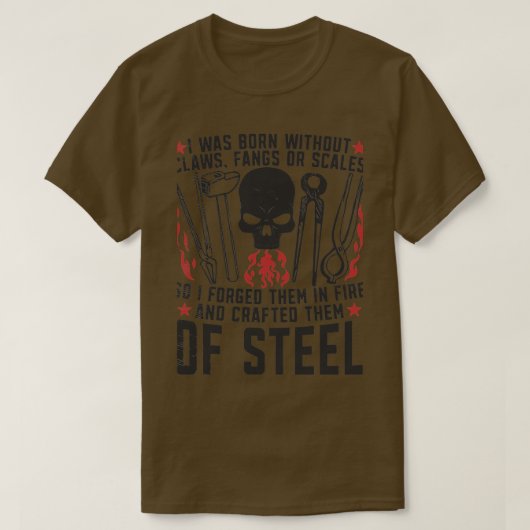 Blacksmith Smeed Iron Sl Blacksmithing T-shirt (Design voorkant)