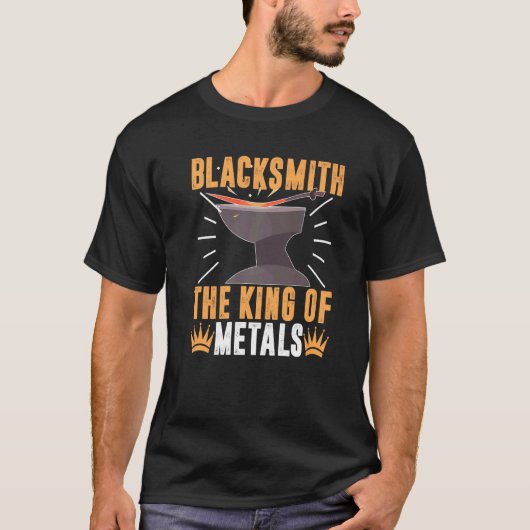Blacksmith  The King Of Metals T-shirt (Voorkant)
