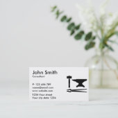 Blacksmith tools visitekaartje (Staand voorkant)