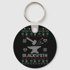 Blacksmith Ugly KerstSweater Sleutelhanger