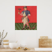 Blacksmith uit Le Livre des Echecs Moralizes Poster (Keuken)
