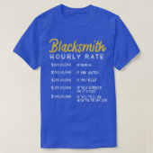 Blacksmith uurtarief 1 t-shirt (Design voorkant)