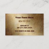 Blacksmith Visitekaartjes (Achterkant)