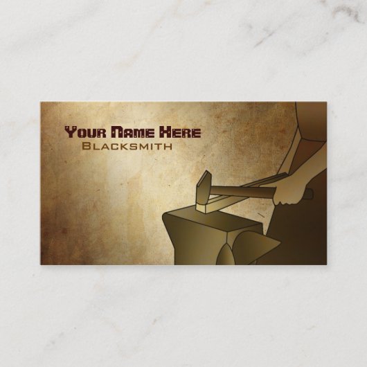Blacksmith Visitekaartjes (Voorkant)
