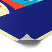 Blacksmith-werker met hamer en aambeeld poster (Hoek)