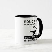 Blacksmithing is belangrijk mok (Voorkant rechts)