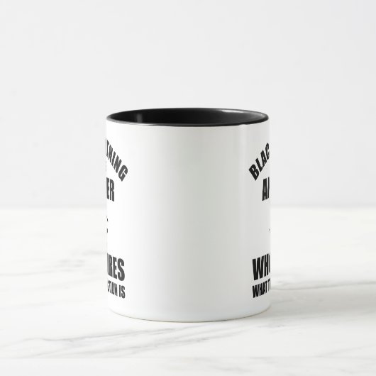 Blacksmithing is het antwoord mok (Midden)