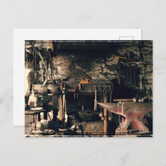 Blacksmiths Kantoor Briefkaart (Voorkant / Achterkant)