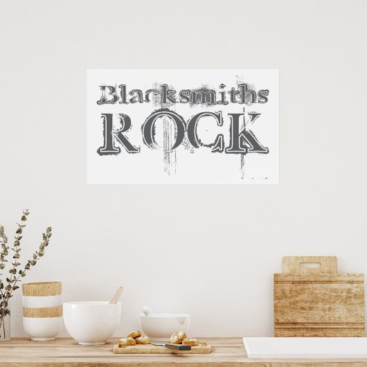 Blacksmiths Rock Poster (Keuken)