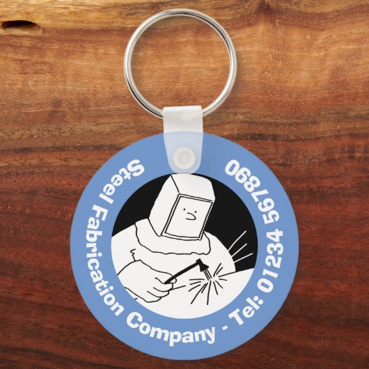 Blacksmiths & Welders Steel Fabricage & Welding Sleutelhanger (Achterkant)