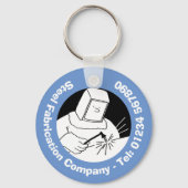 Blacksmiths & Welders Steel Fabricage & Welding Sleutelhanger (Achterkant)