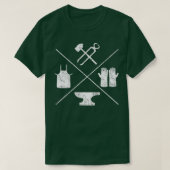 Blacksmithy Tools Blacksmithing bij Blacksmith T-shirt (Design voorkant)