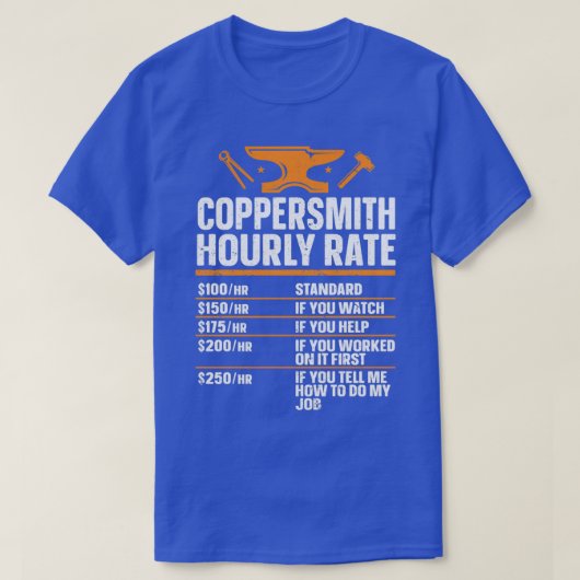 Blacksmyth Blacksmith Coppersmith T smeden T-shirt (Design voorkant)