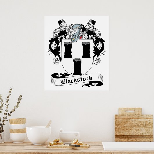 Blackstock Family Crest Poster (Keuken)