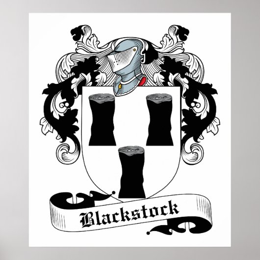 Blackstock Family Crest Poster (Voorkant)