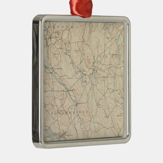 Blackstone, Massachusetts Metalen Ornament (Rechts)