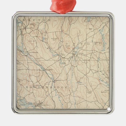 Blackstone, Massachusetts Metalen Ornament (Voorkant)