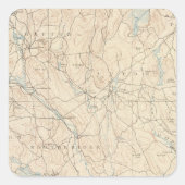 Blackstone, Massachusetts Vierkante Sticker (Voorkant)