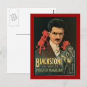  Blackstone 's Werelds meester Magiciër Briefkaart (Voorkant / Achterkant)