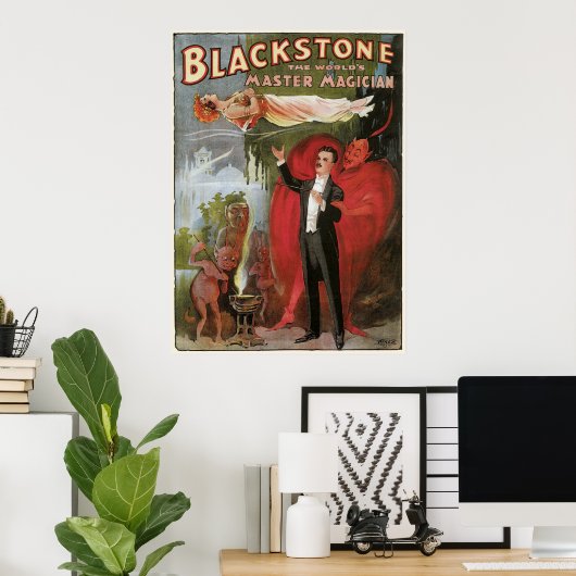 Blackstone, The World's Master Magicia, 1934 Poster (Thuiskantoor)