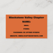 Blackstone Valley Chapter - Visitekaartjes 2 (Achterkant)