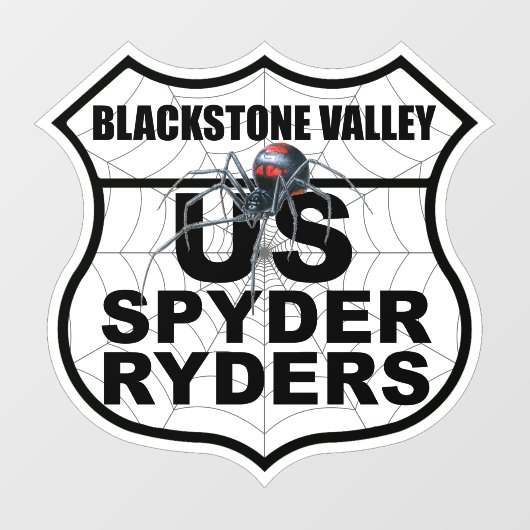 Blackstone Valley-hoofdstuk - Decal-hoofdstuklogo Raamsticker (Vel)