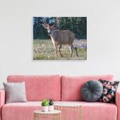 Blacktail Deer Buck | Nationaal Olympisch Park Canvas Afdruk (Insitu (Woonkamer))