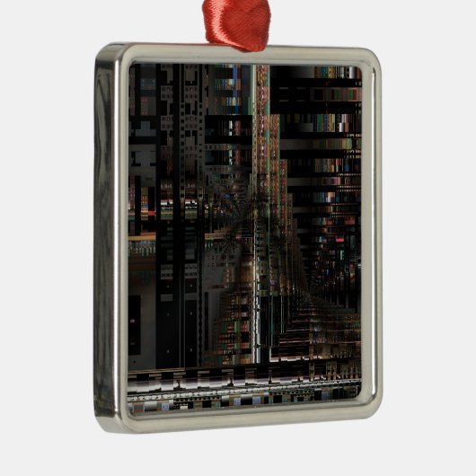 BlackTechnology Circuit Board Electronic Computer. Metalen Ornament (Rechts)