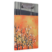 Blackthorn Blossom Spring Landscape Coral Klembord (Rechts)