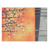 Blackthorn Blossom Spring Landscape Painting Tafelkleed (Voorkant (Horizontaal))