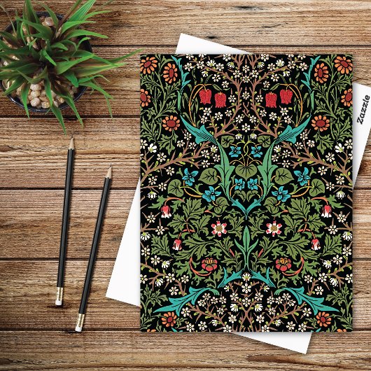 Blackthorn Floral Pattern William Morris Briefkaar Briefkaart