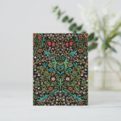 Blackthorn Floral Pattern William Morris Briefkaar Briefkaart (Staand voorkant)