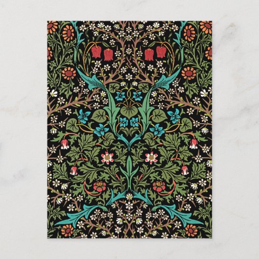 Blackthorn Floral Pattern William Morris Briefkaar Briefkaart (Voorkant)