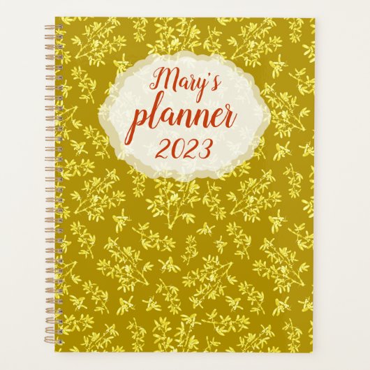 Blackthorn gold gepersonaliseerd planner (Voorkant)