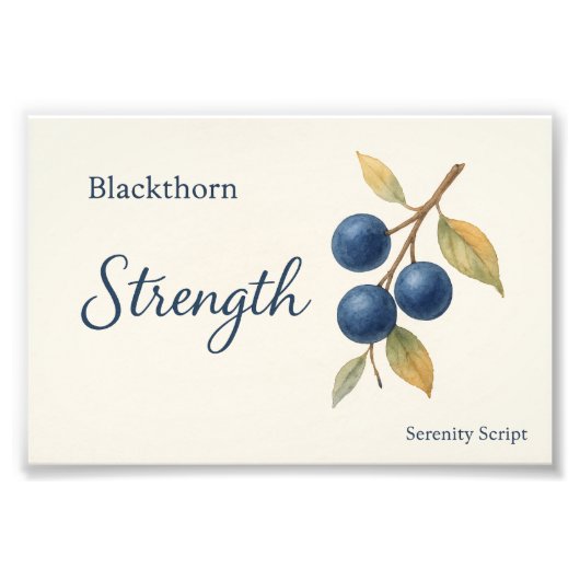 Blackthorn — Kracht Foto Afdruk (Voorkant)