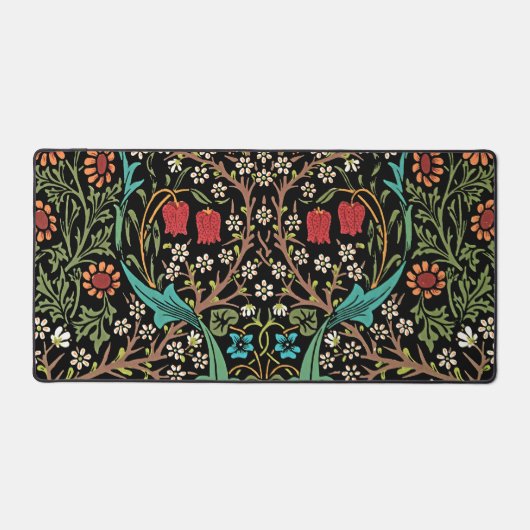 Blackthorn Meadow Floral William Morris Bureaumat (Voorkant)