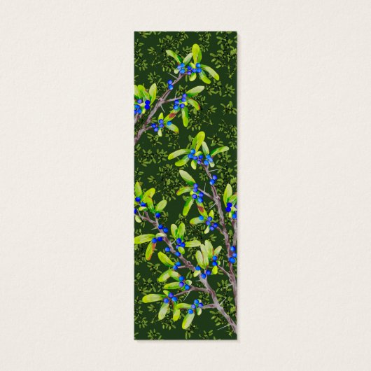 Blackthorn takken met Initialen Mini Visitekaartjes (Achterkant)