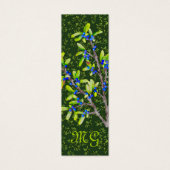 Blackthorn takken met Initialen Mini Visitekaartjes (Voorkant)