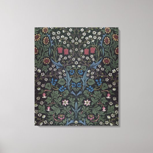 'Blackthorn' wandpapier, 1892 Canvas Afdruk (Voorkant)