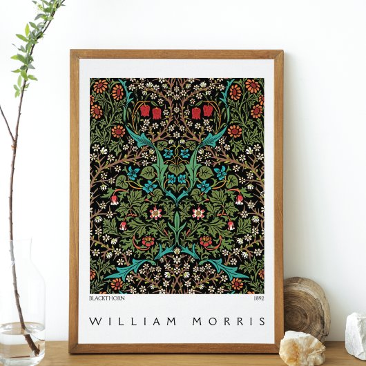 Blackthorn Wildflowerweide William Morris Poster