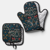 Blackthorn, William Morris Ovenwant & Pannenlap Set (Voorkant / Achterkant)