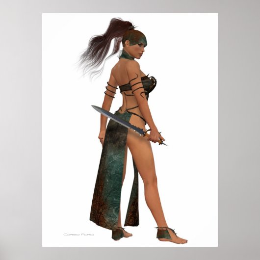Blackthorn Woman Warrior Print (Voorkant)