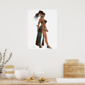 Blackthorn Woman Warrior Print (Keuken)