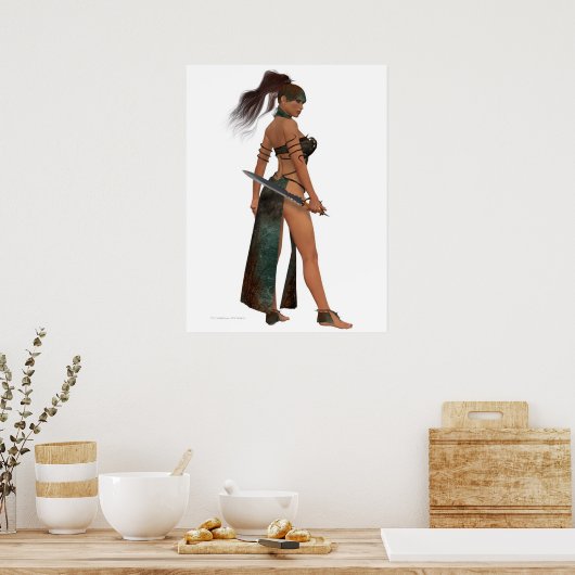 Blackthorn Woman Warrior Print (Keuken)