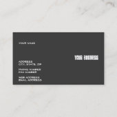 Blacktop Visitekaartje (Achterkant)